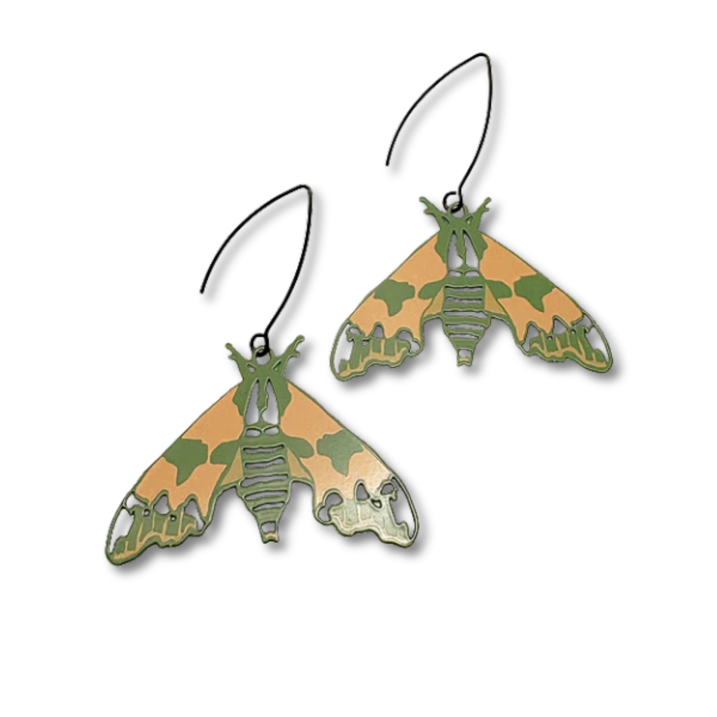 Denz Midi Moth Earrings | Lime Hawk