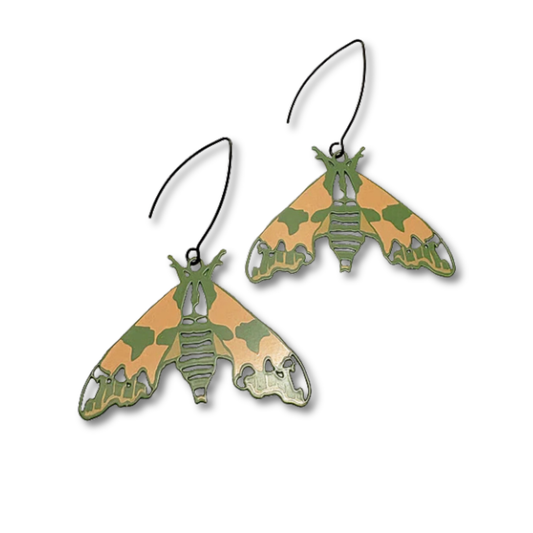 Denz Midi Moth Earrings | Lime Hawk