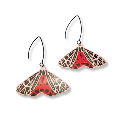Denz Midi Moth Earrings | Ornate Tiger