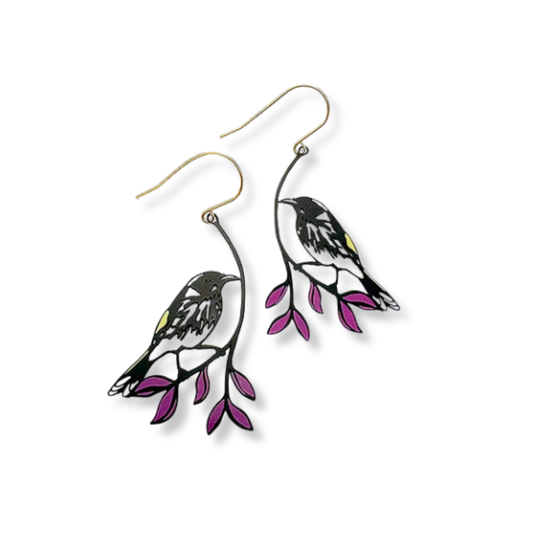 Denz Midi New Holland Honeyeater Earrings