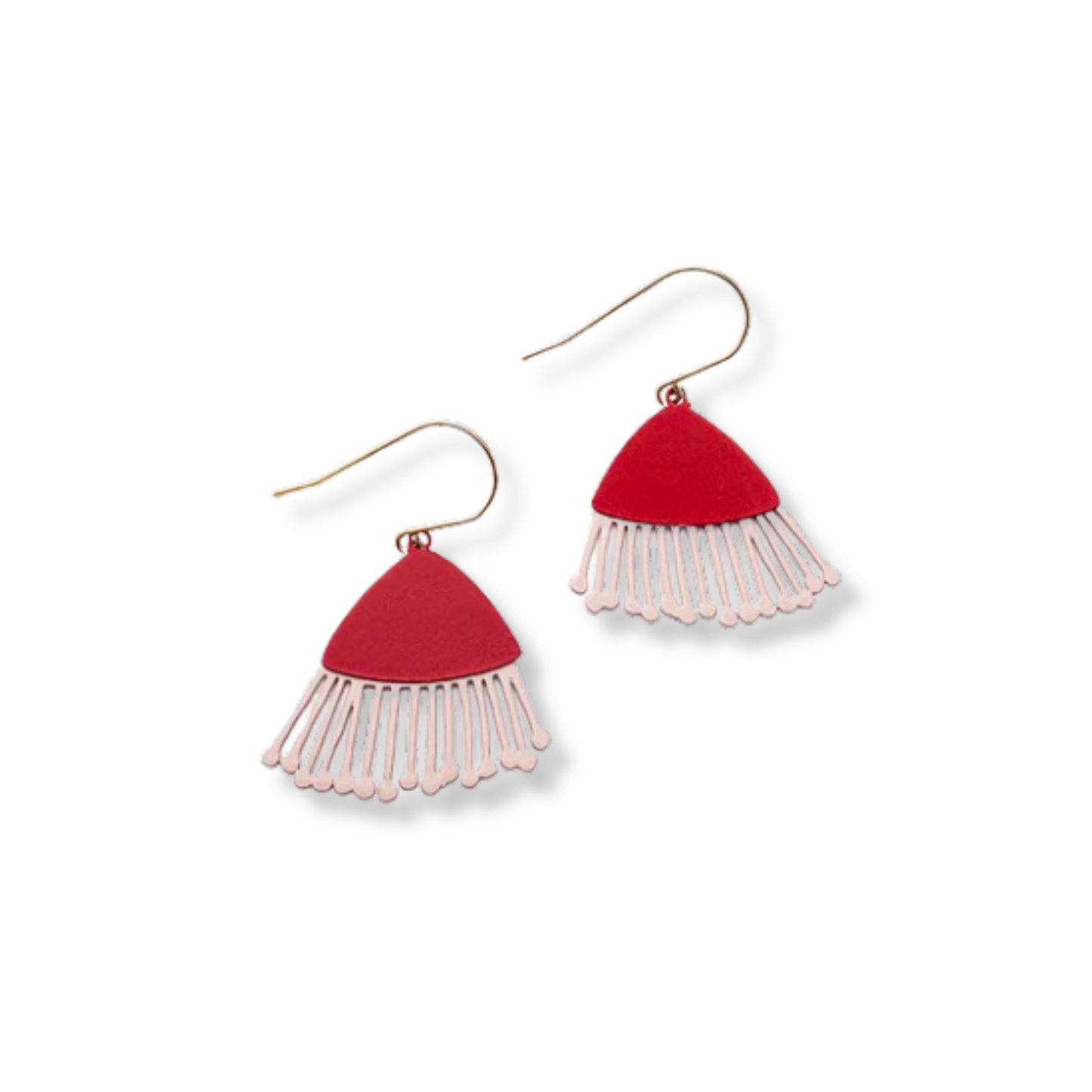 Denz Mini Gum Blossom Flower Earrings | Strawberry & Cream