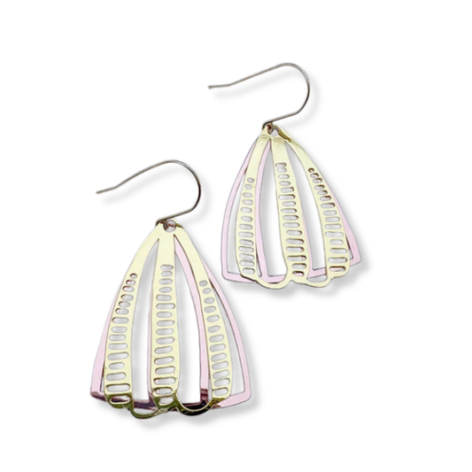 Denz Boho Mixed Metal Earrings | Gold & Rose Gold
