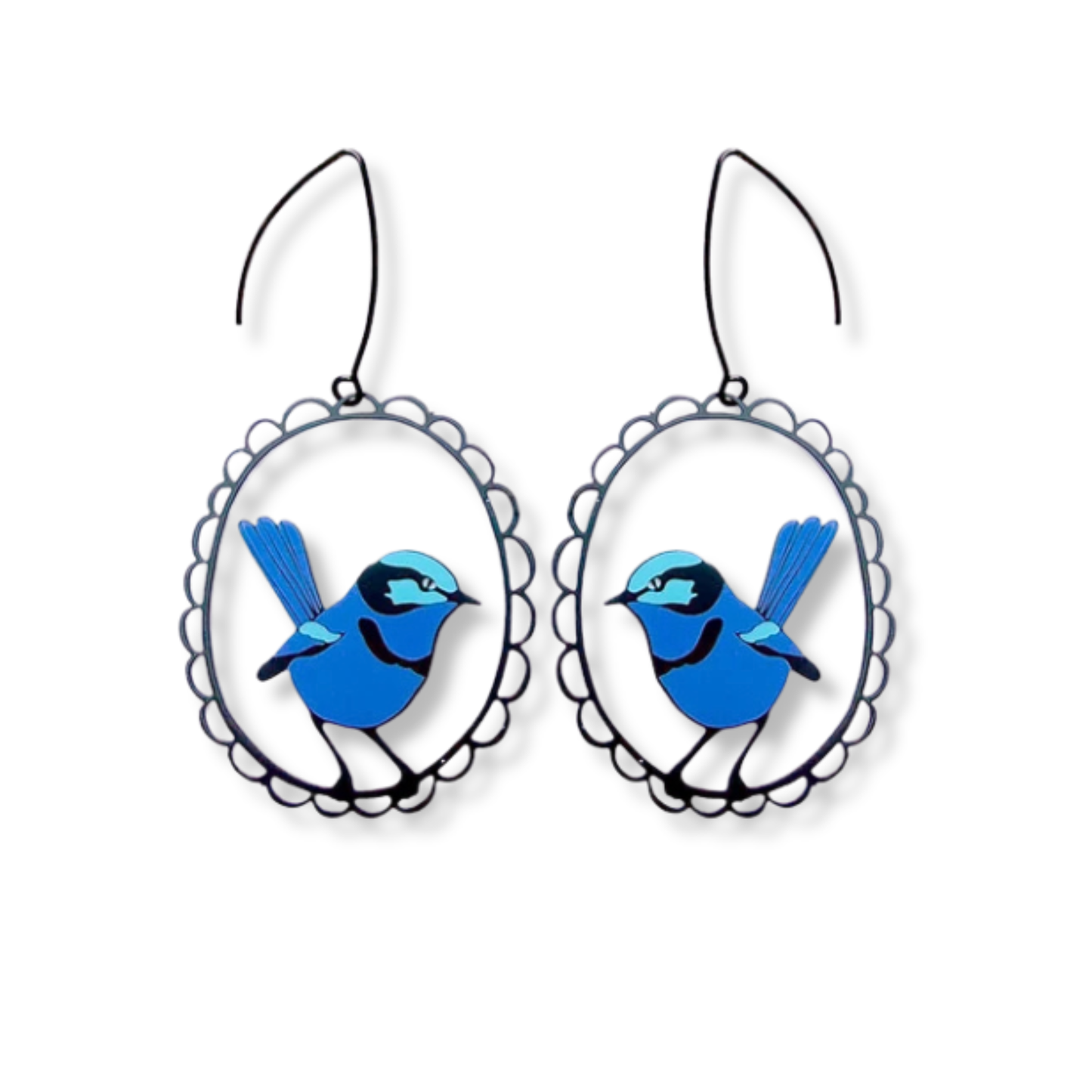 Denz Splendid Fairy Wren Earrings