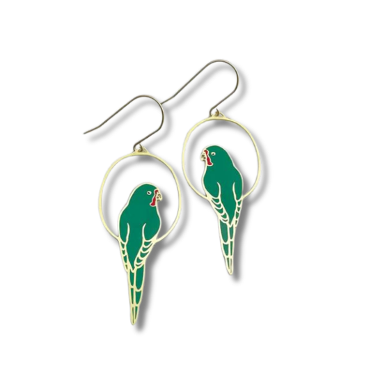 Denz Swift Parrot Earrings | Gold