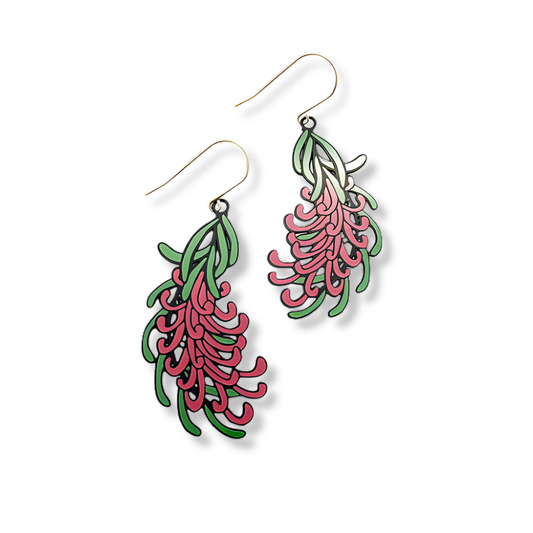 Denz Grevillea Flower Earrings