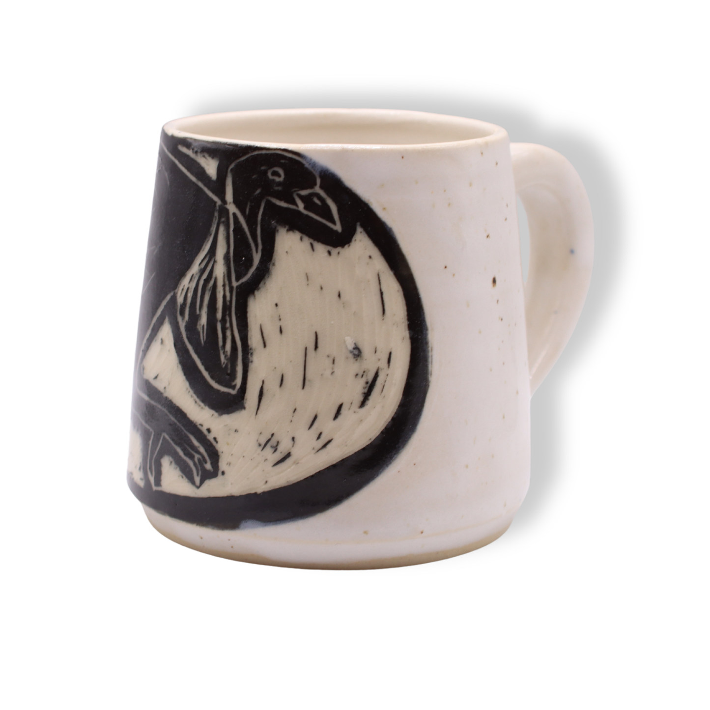 Donna Saunders Ceramics Carved Mug | Brush Turkey #2