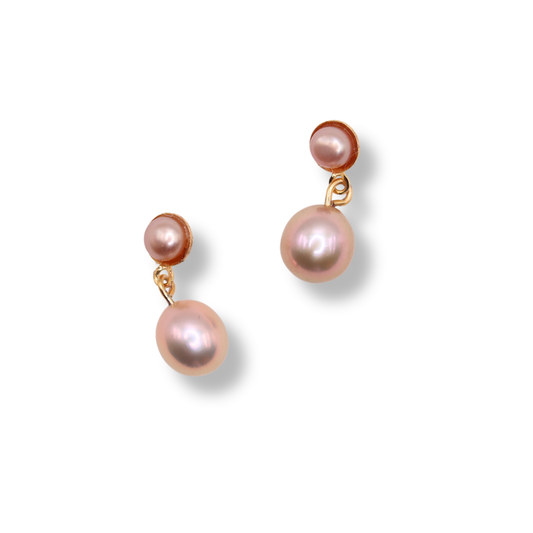 Draper Jewels Earrings | Pink Freshwater Pearl Drop