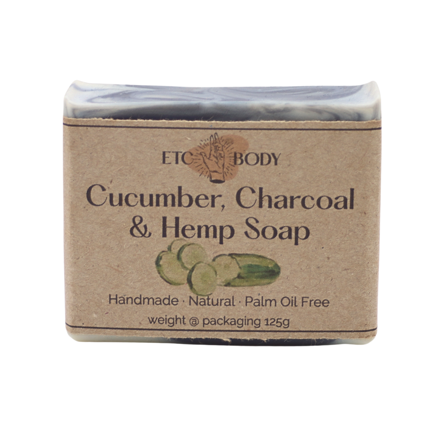 ETC Body Soap | Cucumber, Charcoal & Hemp Soap