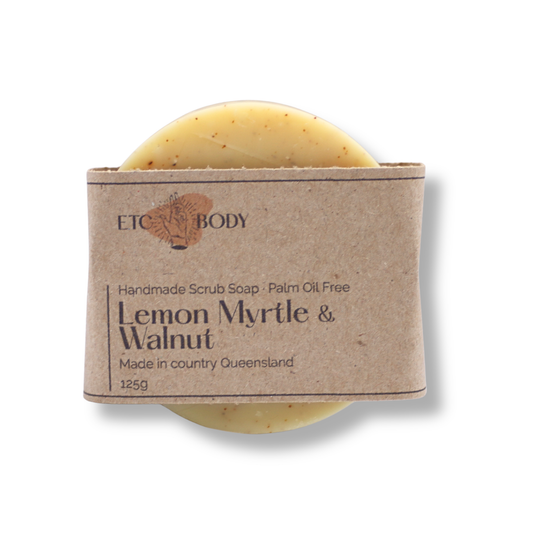 ETC Body Soap | Lemon Myrtle & Walnut Scrub