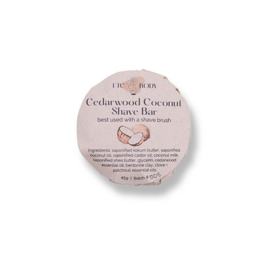 ETC Body Shave Soap | Cedarwood Coconut