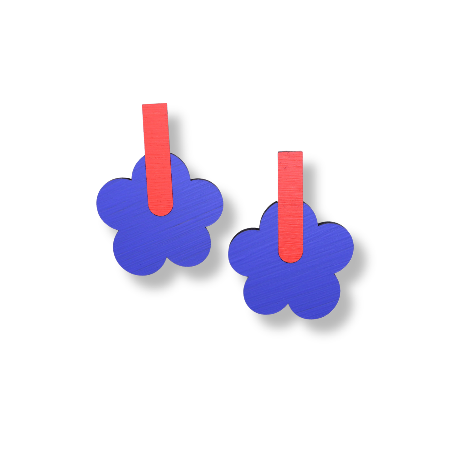 Each to Own Flora Swing Earring | Red & Blue