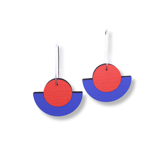 Each to Own Swing Earring | Blue & Red