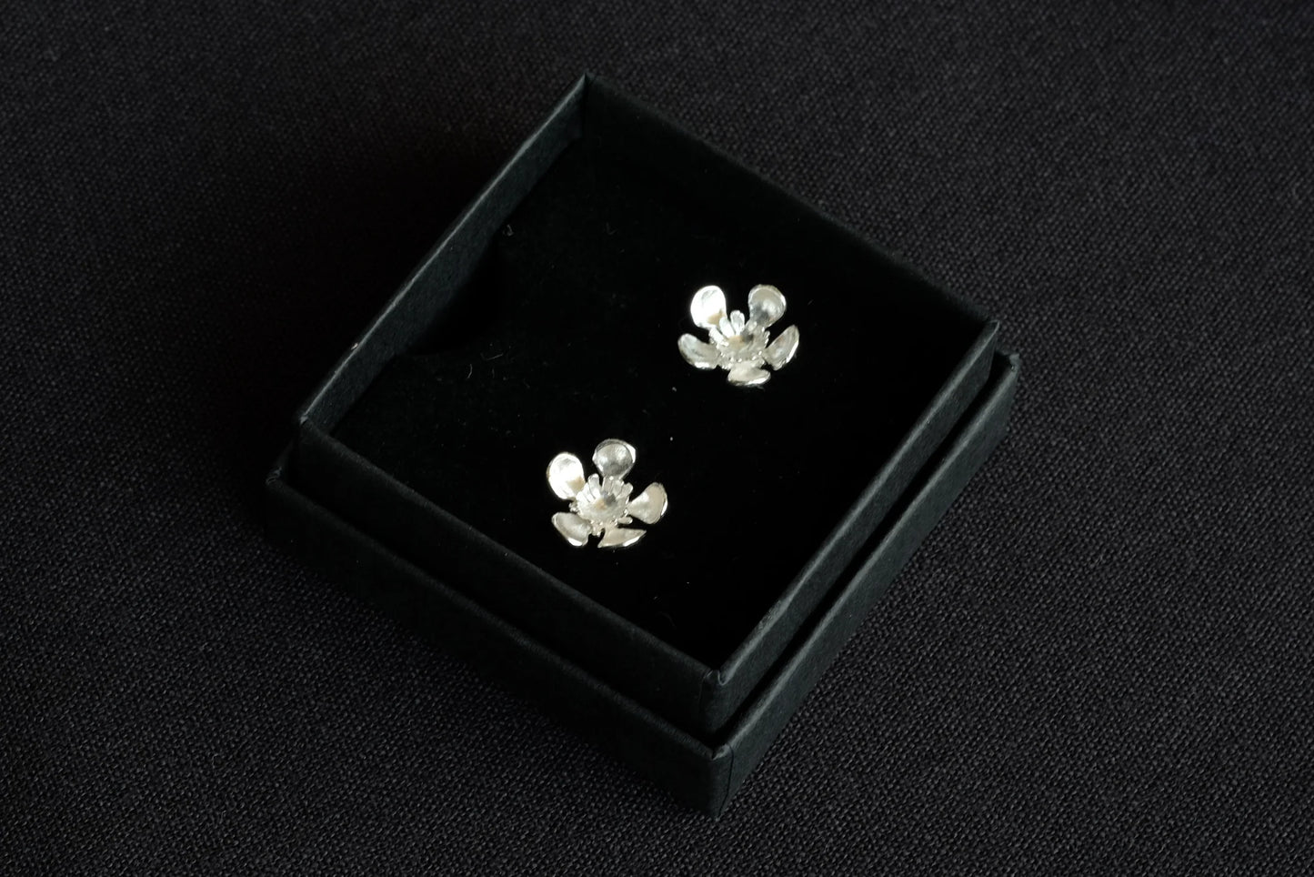 Myrtle Sterling Silver Leptospermum Stud