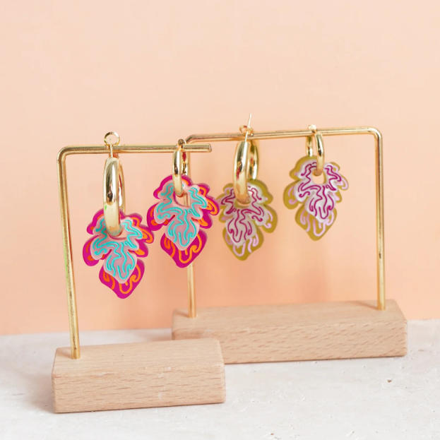 Flowature Fiddle Leaf Earrings | Olive Grove