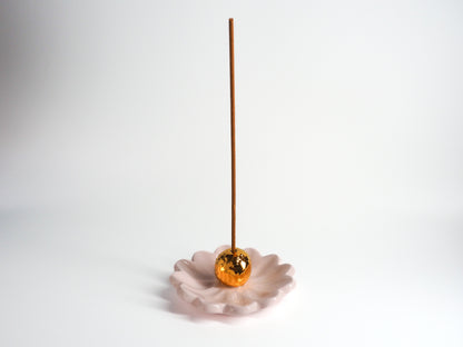 Kathy Gardiner Floral Essence Incense Holder | Pink & Gold