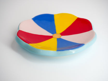 Kathy Gardiner Floral Pinwheel Trinket Dish | Colourful - Small