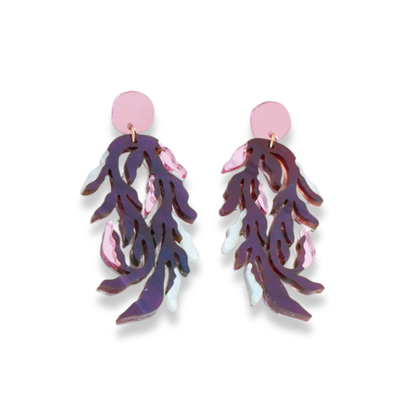 Flowature Fern Earrings |  Amethyst