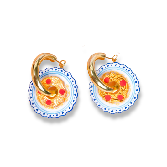 Flowature La Dolce Pasta Hoop Earrings