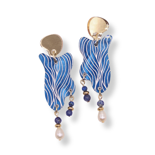 Flowature Sea Shell Earrings | Midnight