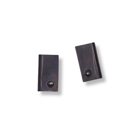 Gabi Harris Earrings | Black Rectangle Dot Stud