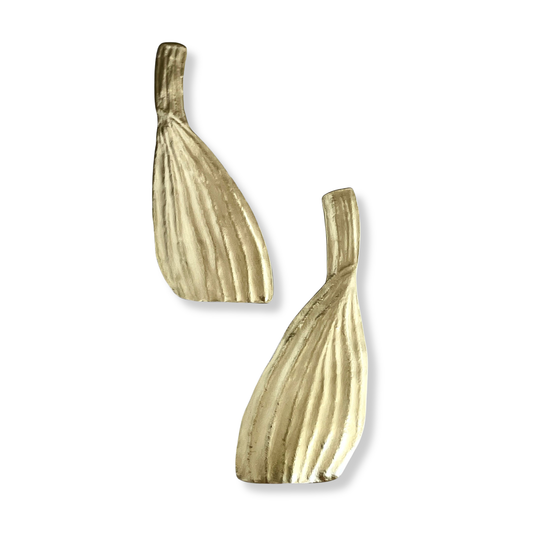 Gabi Harris Earrings | Brass Fennel Studs