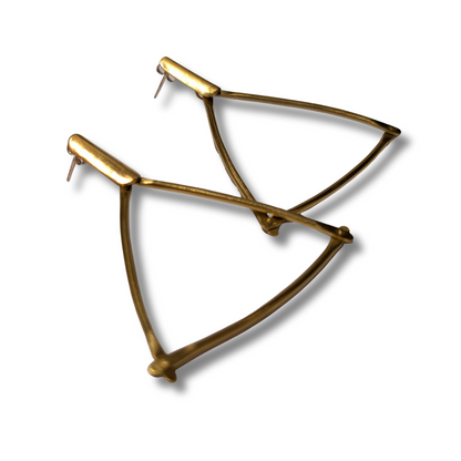 Gabi Harris Earrings | Brass Triangles