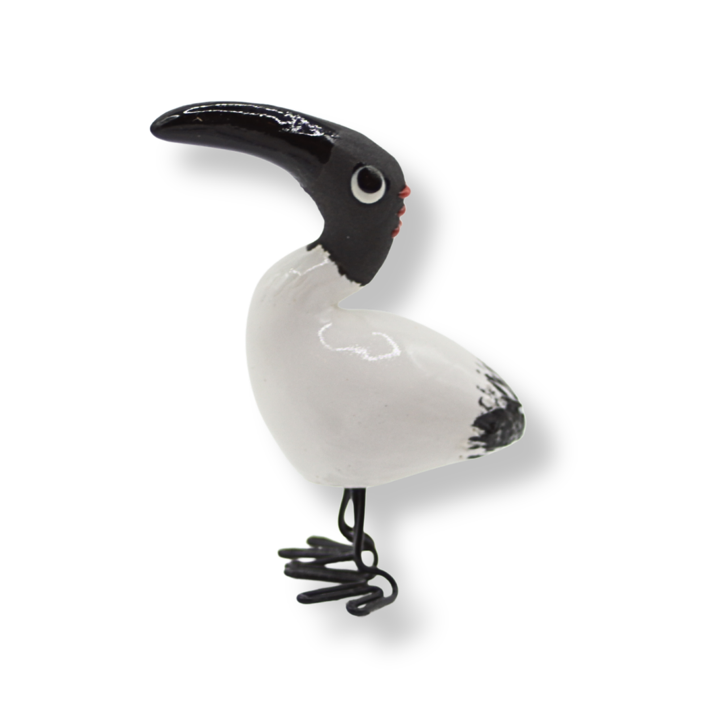 Green Bird Ceramics Figure | Ibis