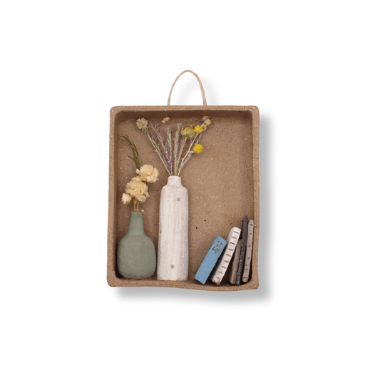 Illy's Wall Dark Stoneware Bookshelf | Rectangle #1
