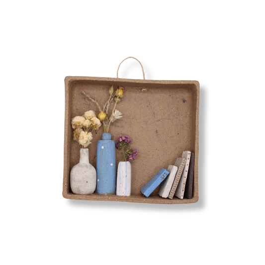 Illy's Wall Dark Stoneware Bookshelf | Rectangle #2