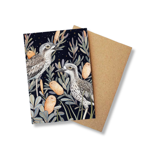 Ingrid Bartkowiak Greeting Card | Bush Stone Curlew