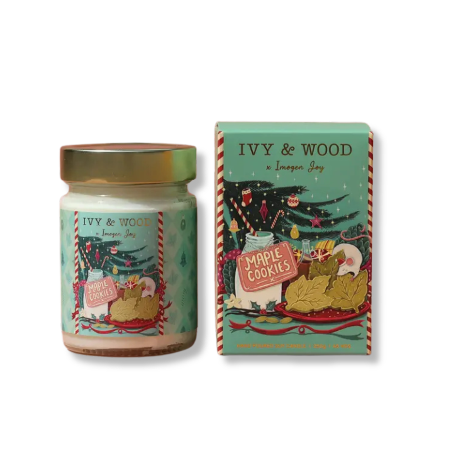 Ivy & Wood Christmas Candle | Maple Cookies