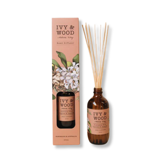 Ivy & Wood Reed Diffuser | Blue Cypress & Jasmine