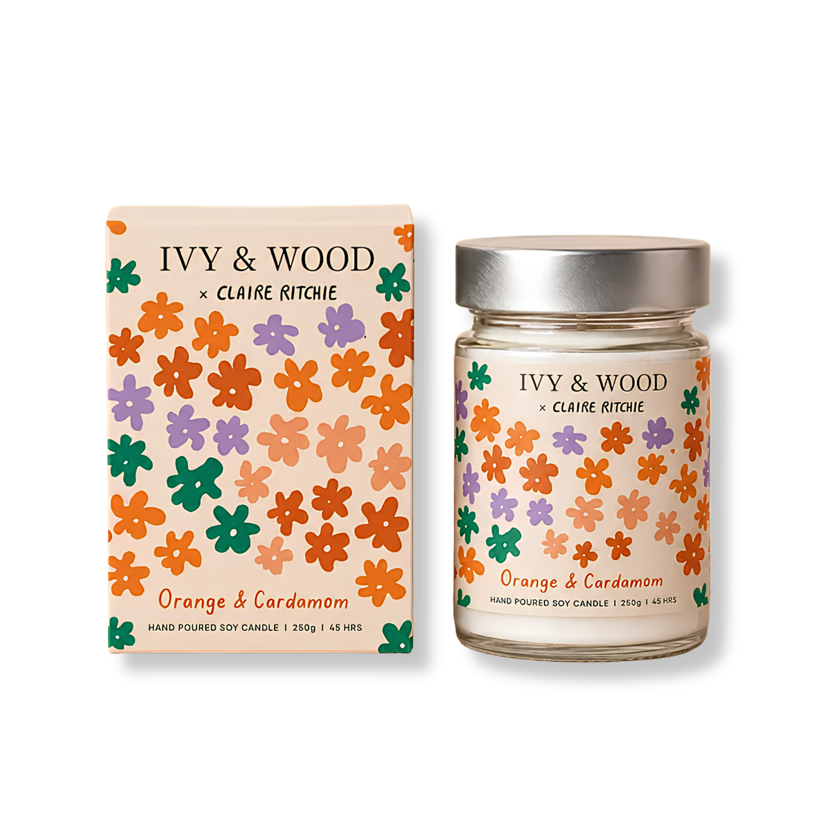Ivy & Wood Bloom Candle | Orange and Cardamom