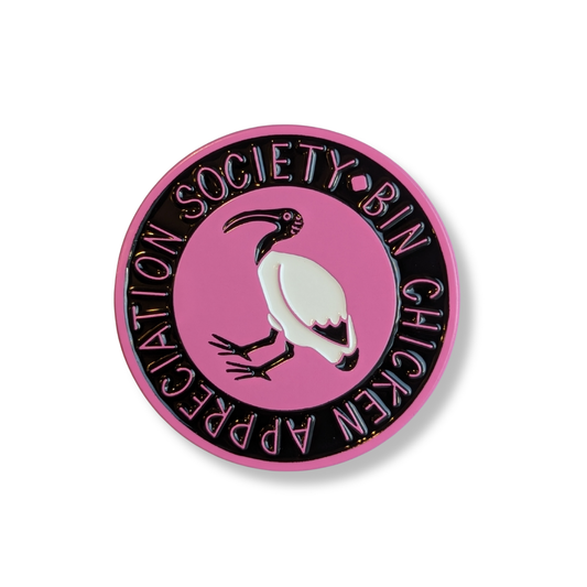 Jesse Irwin Enamel Pin | Bin Chicken Appreciation Society