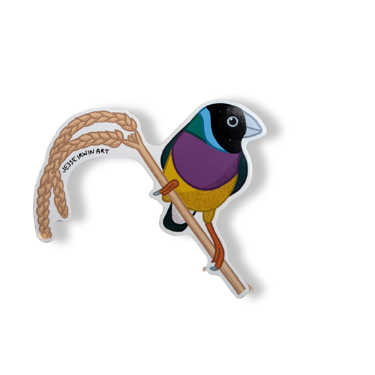 Jesse Irwin Sticker | Gouldian Finch