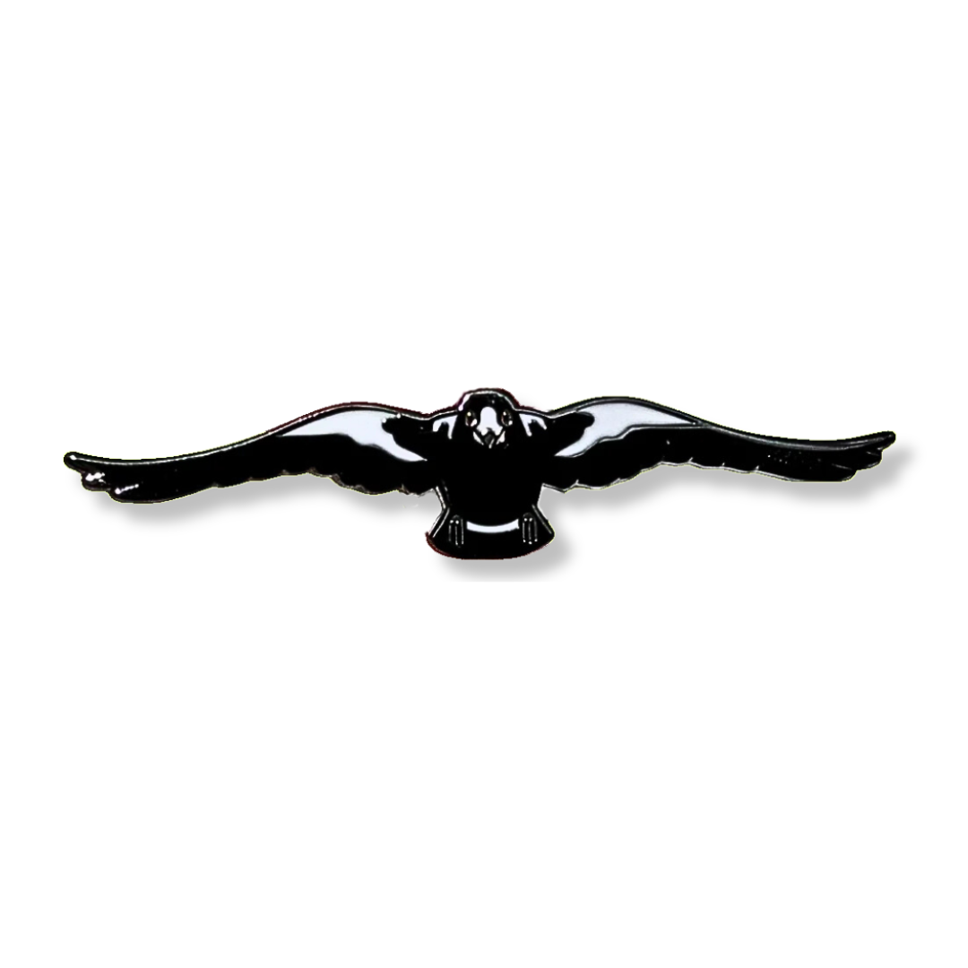 Jesse Irwin Enamel Pin | Swooping Magpie