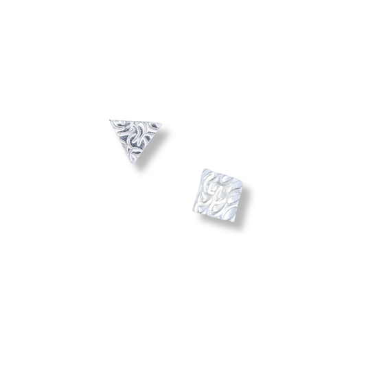 Jewellery by Xiao Earrings | Textured Studs #3