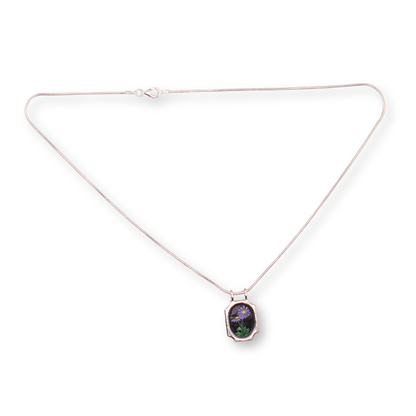 Jewellery by Xiao Necklace | Framed Hand Painted Flower #2