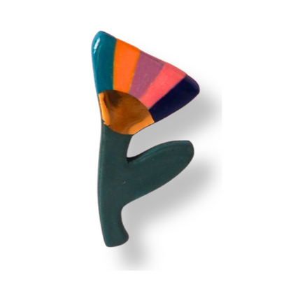 Kathy Gardiner Abstract Floral Pin