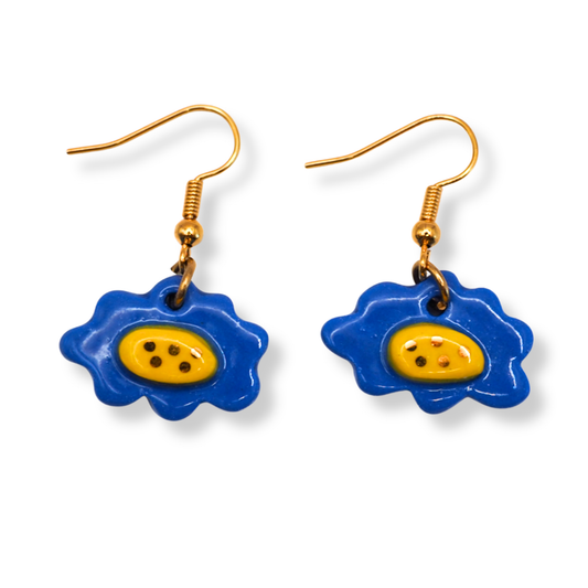 Kathy Gardiner Earrings | Blue Garden Floral Drops