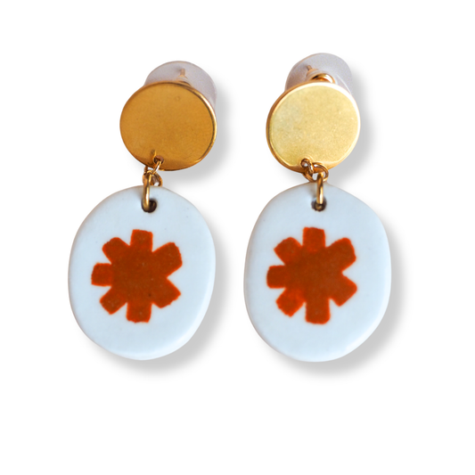Kathy Gardiner Earrings | Latte Flores Drop Studs