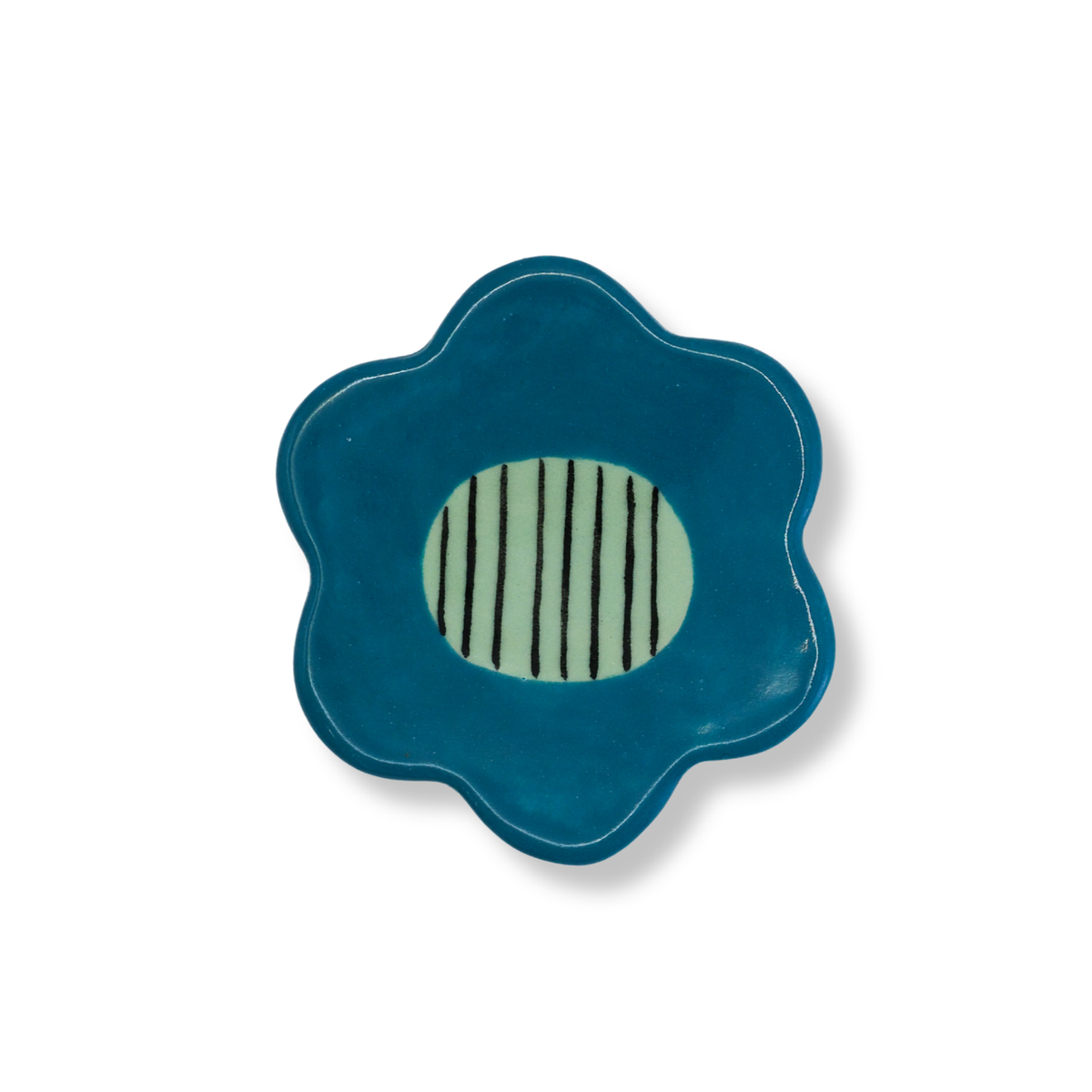 Kathy Gardiner Brooch | Teal Poppin Poppies