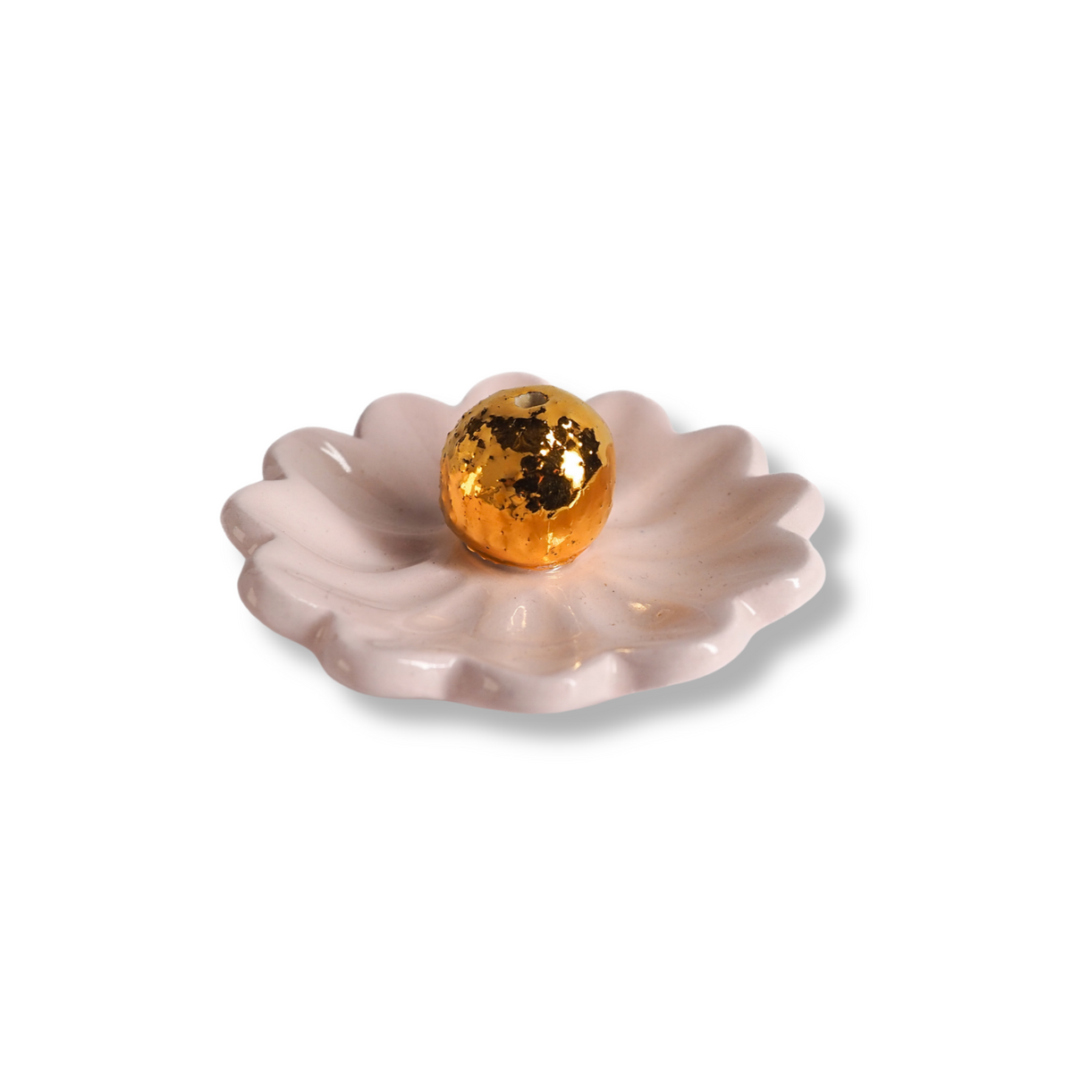 Kathy Gardiner Floral Essence Incense Holder | Pink & Gold