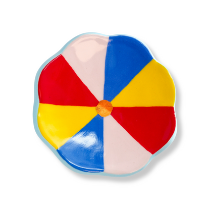 Kathy Gardiner Floral Pinwheel Trinket Dish | Colourful - Small