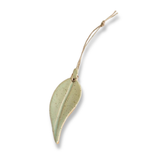 Kim Wallace Eucalyptus Evergreen Leaf Ornament - Small