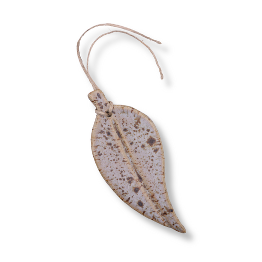 Kim Wallace Eucalyptus Leaf Ornament - Spotted Gum - Large