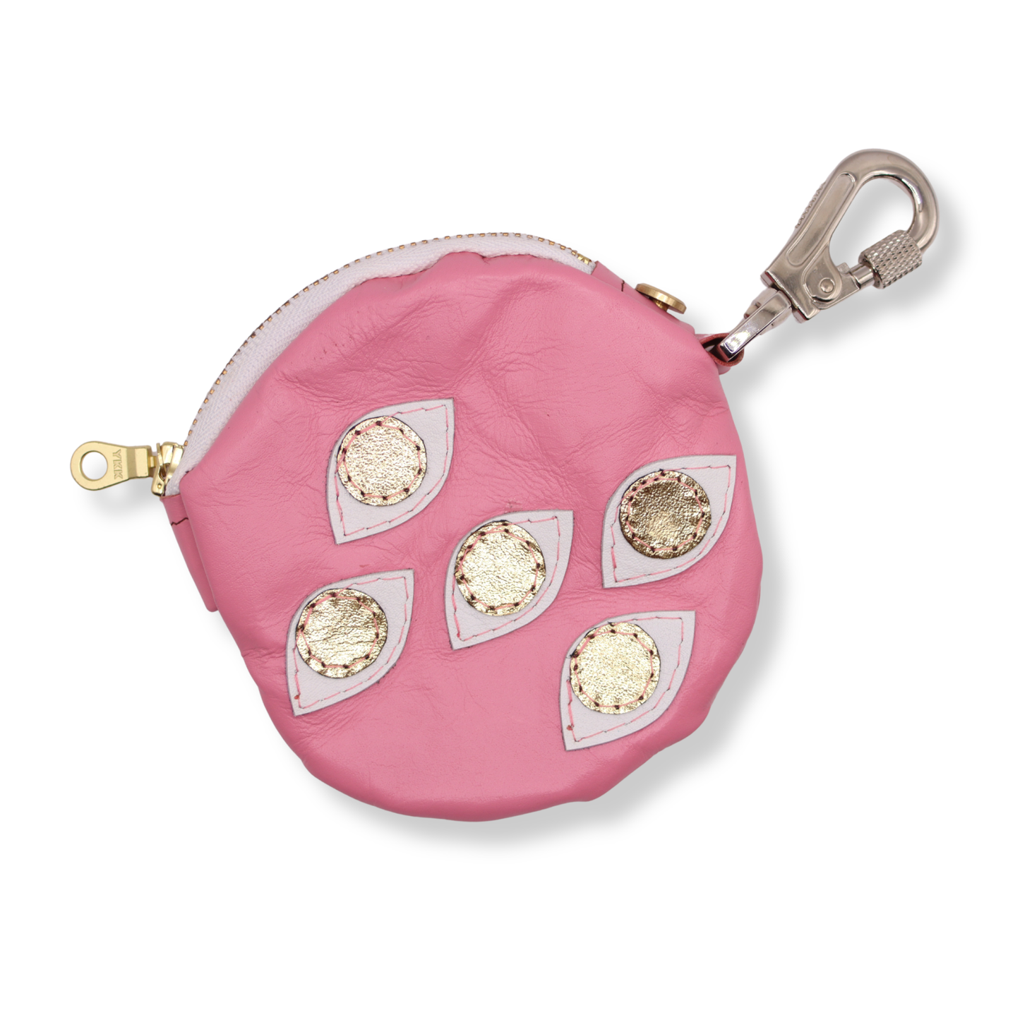 Kimi Schieren Round Keyring Purse | Eyes
