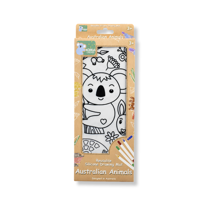 Koala Dream Reusable Silicone Drawing Mat | Australian Animals