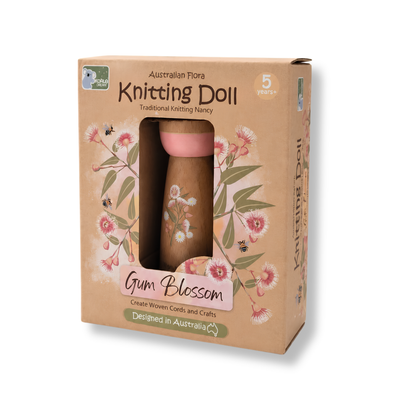 Koala Dream Australian Flora Knitting Doll | Gum Blossom