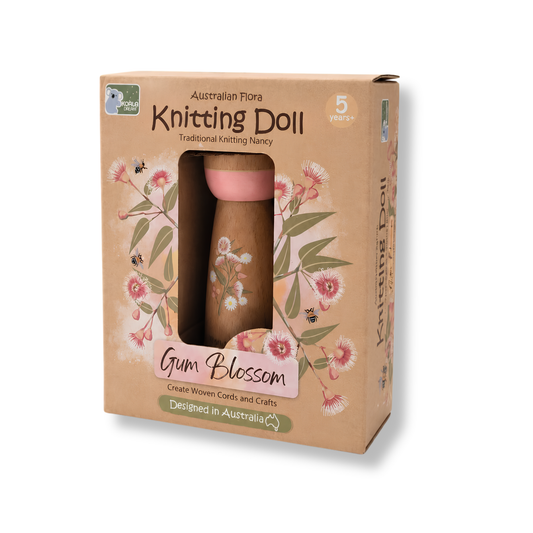 Koala Dream Australian Flora Knitting Doll | Gum Blossom